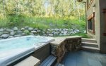 Private outdoor hot tub 